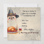 Friendsgiving Feest Save The Date (Achterkant)