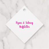 Friendsgiving Feestmaal | Roze & Goud Bedankjes Labels (Achterkant)