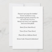 Friendsgiving Flannel omhoog & pop de bubbel! Kaart (Achterkant)