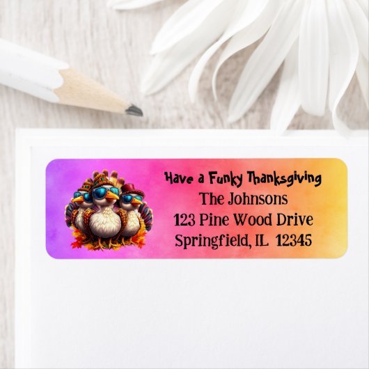 Friendsgiving Funky Thanksgiving Etiket (Insitu)