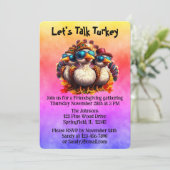 Friendsgiving Funky Thanksgiving Poem Kaart (Staand voorkant)