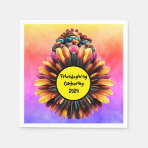 Friendsgiving Funky Thanksgiving Servet