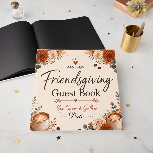 Friendsgiving Gastenboek (Voorkant open)