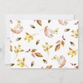 Friendsgiving Gold Copper Autumn Waterverf laat ov Kaart (Achterkant)