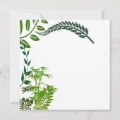 Friendsgiving Green Herfst Autumn Foliage Waterver Kaart (Achterkant)