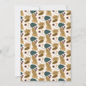 Friendsgiving Groene Blad Thanksgiving  Kaart (Achterkant)