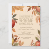 Friendsgiving Herfst Apple Oogst Waterverf Herfst Kaart (Voorkant)