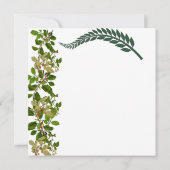 Friendsgiving Herfst Autumn Green Foliage Waterver Kaart (Achterkant)