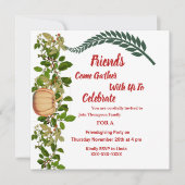 Friendsgiving Herfst Autumn Green Leaves Pumpkin I Kaart (Voorkant)