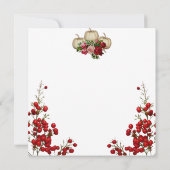 Friendsgiving Herfst Autumn Pumpkins Rozen Berries Kaart (Achterkant)