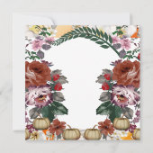 Friendsgiving Herfst Autumn Pumpkins Waterverf Roo Kaart (Achterkant)