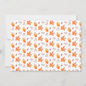 Friendsgiving herfst bladkleur Thanksgiving uitnod Feestdagenkaart (Achterkant)
