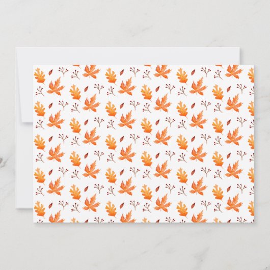 Friendsgiving Herfst Foliage Thanksgiving Feestdagenkaart (Achterkant)