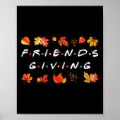 Friendsgiving Herfst Herfst Vrienden en familie Da Poster (Voorkant)
