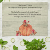 Friendsgiving herfst Oranje pompoenen herfstblader Theedoek (Gevouwen)