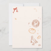 Friendsgiving Herfst Thanksgiving Party Kaart (Achterkant)