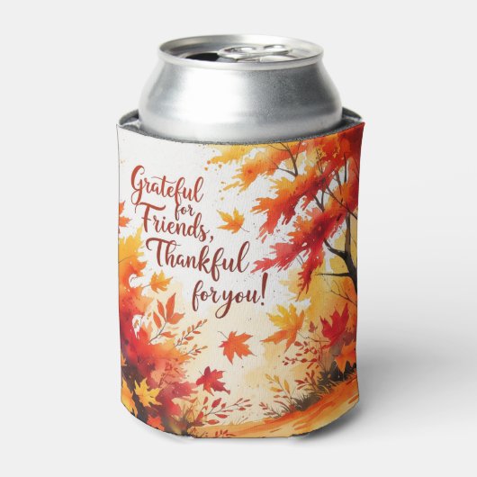 Friendsgiving herfst thema blikjeskoeler (Blikje Voorkant)