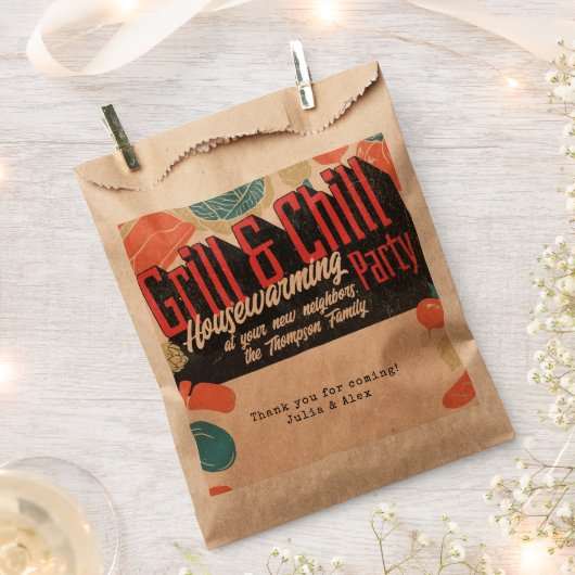 Friendsgiving Housewarming BBQ Thanksgiving Bedankzakje (Geknipt)