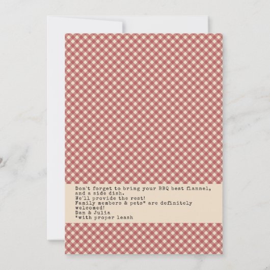 Friendsgiving Housewarming BBQ Thanksgiving Kaart (Achterkant)