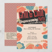 Friendsgiving Housewarming BBQ Thanksgiving Kaart (Voorkant / Achterkant)