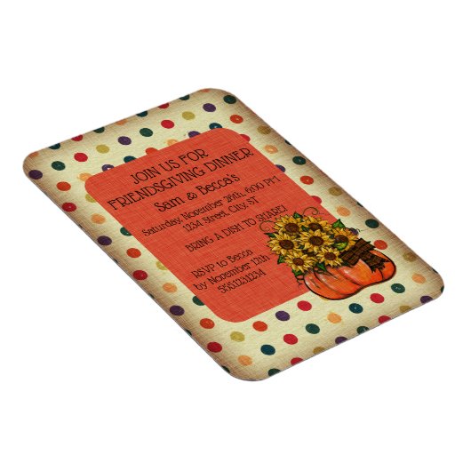 FRIENDSGIVING INVITATIE MAGNEET (Rechterzijde)