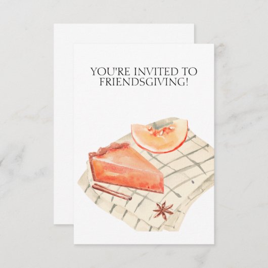Friendsgiving Invitation for Thanksgiving Save The Date (Voorkant / Achterkant)