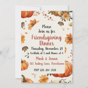 Friendsgiving Invitation Kaart