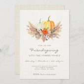 Friendsgiving Invitation Kaart (Voorkant / Achterkant)