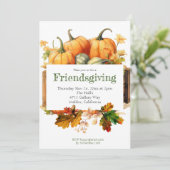 Friendsgiving Invitation Kaart (Staand voorkant)