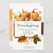 Friendsgiving Invitation Kaart (Voorkant / Achterkant)