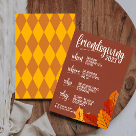Friendsgiving Invitation Kaart