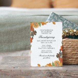 Friendsgiving Invitation Kaart