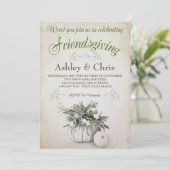 Friendsgiving Invitation - Thanksgiving Kaart (Staand voorkant)