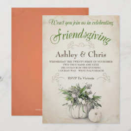 Friendsgiving Invitation - Thanksgiving Kaart