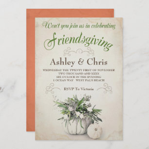 Friendsgiving Invitation - Thanksgiving Kaart