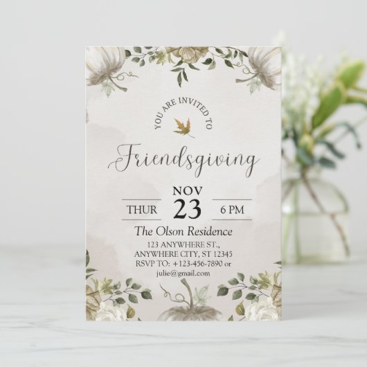 Friendsgiving Kaart (Staand voorkant)