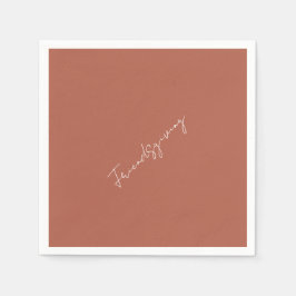 Friendsgiving Kaneel Cocktail Servet