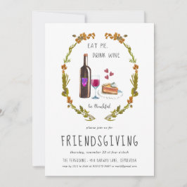 Friendsgiving Kerstborrel Uitnodiging