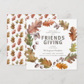 Friendsgiving Kerstborrel Uitnodiging (Voorkant / Achterkant)