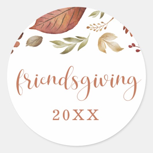 Friendsgiving laat Sticker (Voorkant)