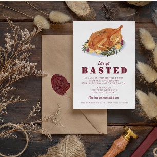 Friendsgiving Laten we het gebastde Thanksgiving e Kaart