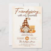 Friendsgiving Met Mijn Gnomen Pompoen Thanksgiving Kaart (Voorkant)