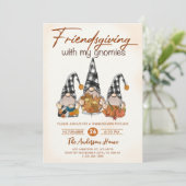 Friendsgiving met mijn kabouters herfst Thanksgivi Kaart (Staand voorkant)