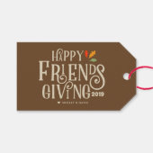 Friendsgiving | Najaarskleur Cadeaulabel (Voorkant (Horizontaal))