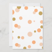 Friendsgiving Oranje en gouden Stippen Modern Kaart (Achterkant)