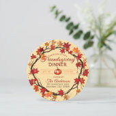 Friendsgiving Papier Kaart (Staand voorkant)