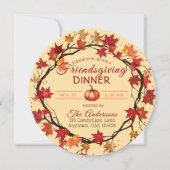 Friendsgiving Papier Kaart (Voorkant)