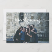 Friendsgiving Photo Invite Kaart (Voorkant)