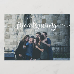 Friendsgiving Photo Invite Kaart
