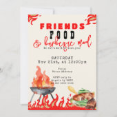 Friendsgiving Potluck BBQ Cook Off Thanksgiving Kaart (Voorkant)